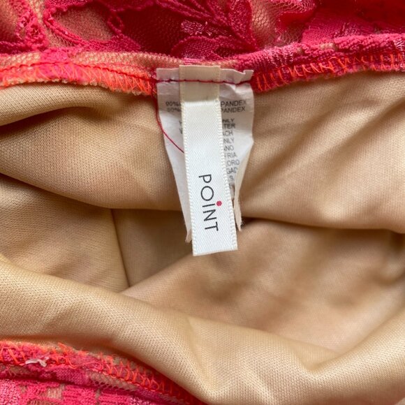 Pink Floral Lace Hi-Low Dress - Picture 11 of 12